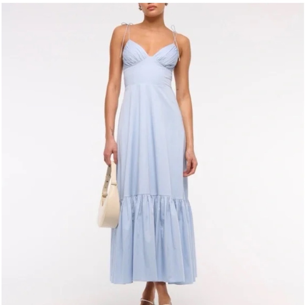 Abercrombie & Fitch Light Blue Maxi Dress
